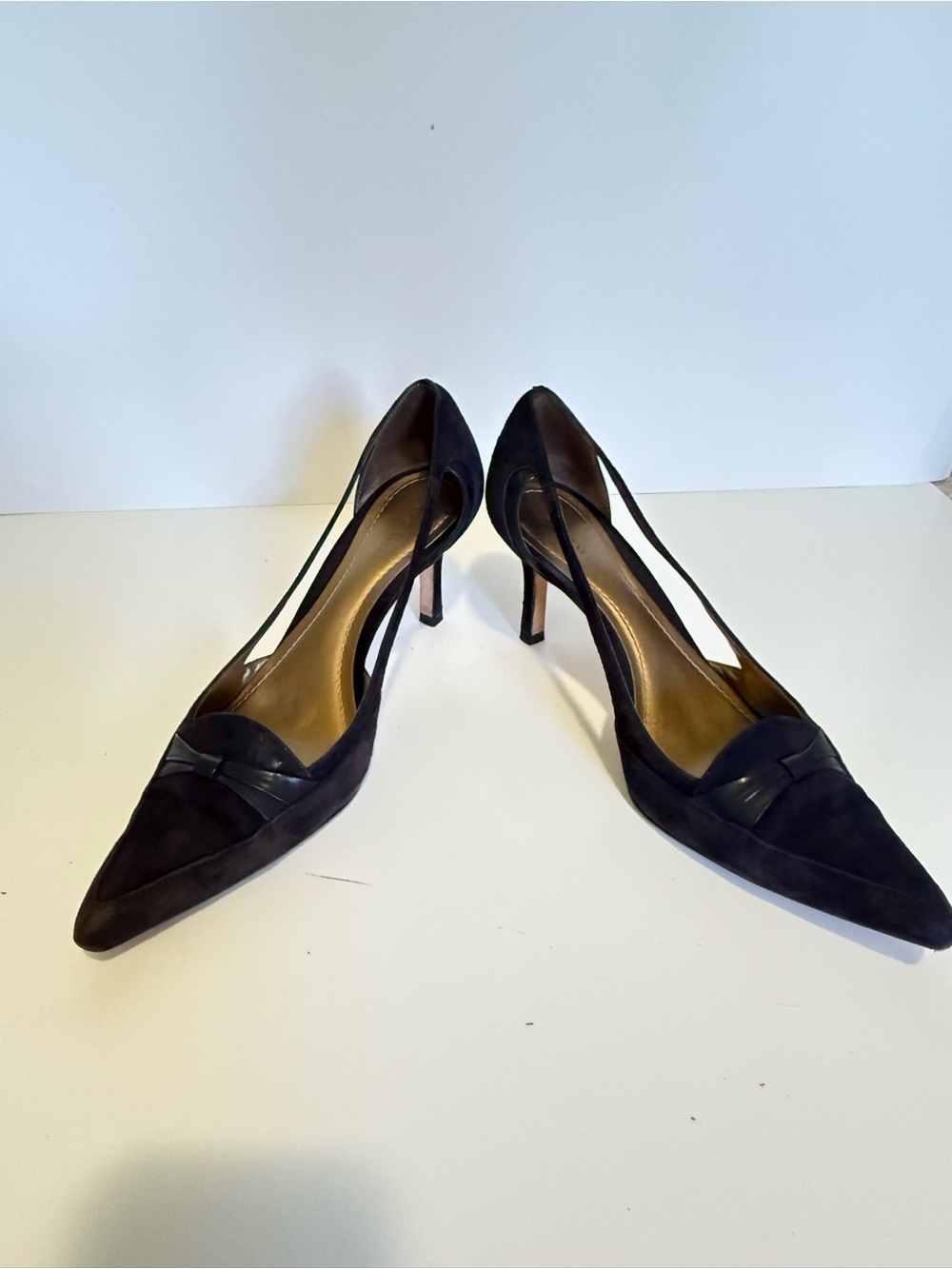 Pointed Slingback Heels in brown Suede - Elegant Women's Dress Pumps